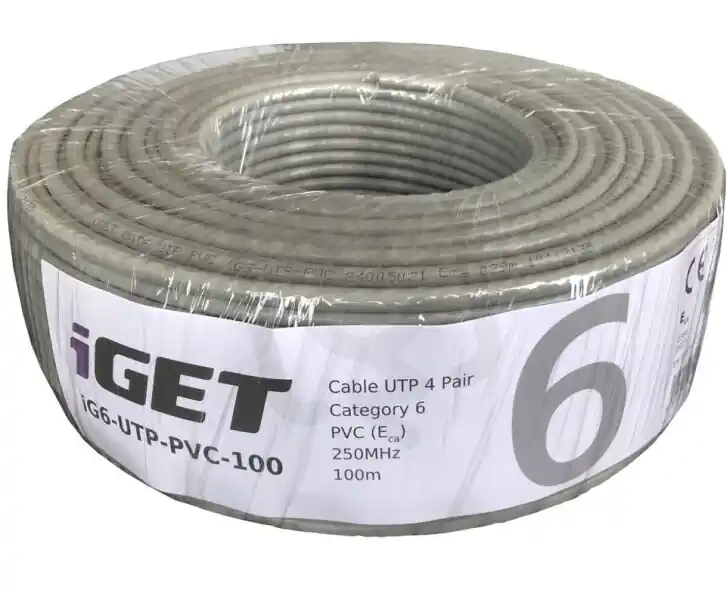 Datový kabel UTP cat 6 PVC drát 100m iGET 84005021 Ihned K Objednání