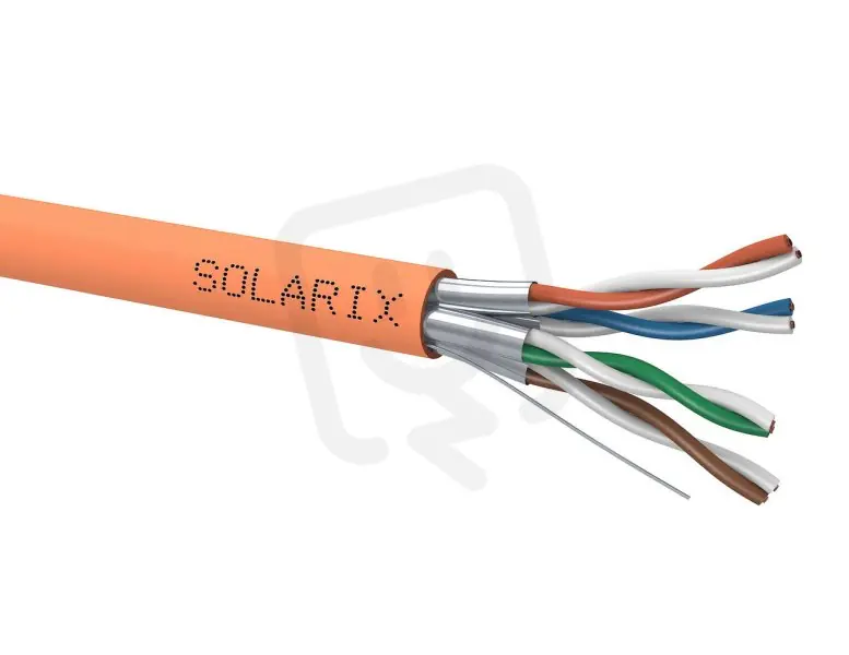 Cenově Výhodný Instalační kabel CAT6A STP LSOH B2ca s1a d1 a1 500m/cívka SOLARIX 26000037