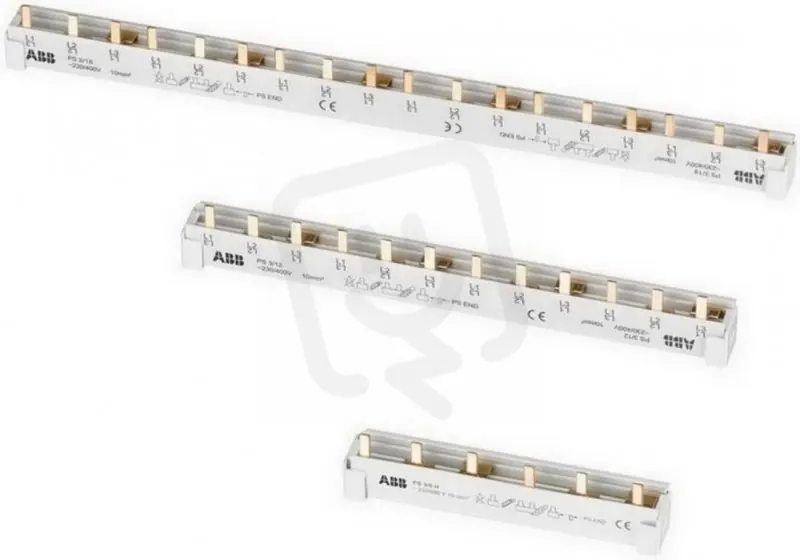 Ověřený ABB Propojovací lišta PS3/60 3F určeno pro 60 modulů průřez 10mm (max.63A)