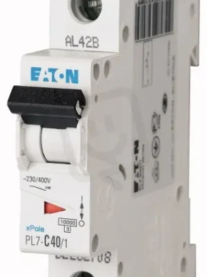 Jistič PL7-B40/1, char B, 1-pólový, 10kA, 40A EATON 262690 Kup Teď