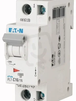 Jistič PL7-B16/1N, char B, 1+N-pólový, 10kA, 16A EATON 262740 Poslední Šance