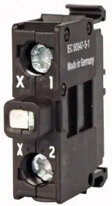 Ověřený M22-LEDC-B Prvek LED šroubové svorky zadní upevnění 12-30VAC/DC 8-15mA modrá