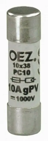 PC10 12A gPV Pojistková vložka DC 1000V vel.10x38 pro fotovoltaiku OEZ 41240 Must-Have