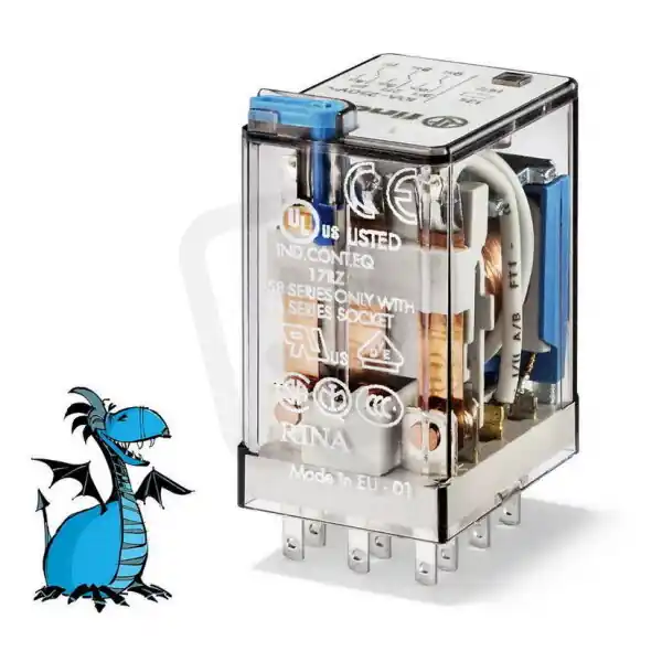 Miniaturní průmyslové relé, DIN, 3P/10A, 24V DC, MA FINDER 55.33.9.024.0010 Nejlepší Cena