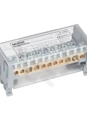 Distribuční blok MOBLOCK MAB 125A-11 (2 pól), 2x35+2x25+7x6mm2 MOREK MAB2125A18 Výprodej