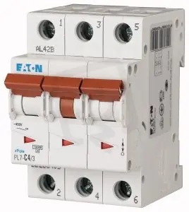 Jistič PL7-C4/3, char C, 3-pólový, 10kA, 4A EATON 263405 Cenově Výhodný