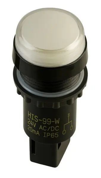 Indikační signálka HIS-99 W 230AC 22mm bílá ELECO 216110 Sleva