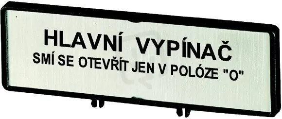 Oblíbený ZFS78-T0 Přídavný čelní štítek pro spínače T0 T3 P1 EATON 205546