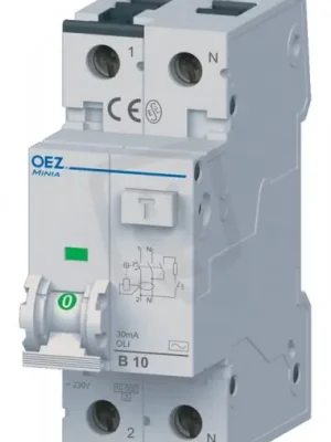 OLI-20B-1N-030A Proudový chránič s jističem 20A B 30mA 1+N 10kA typ A OEZ 38295 Finální Výprodej