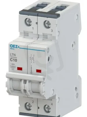 LTN-2C-2 Jistič In 2A,Ue AC 230/400V/DC 144V, ch.C, 2pól, 10 kA OEZ 41734 Nová Kolekce