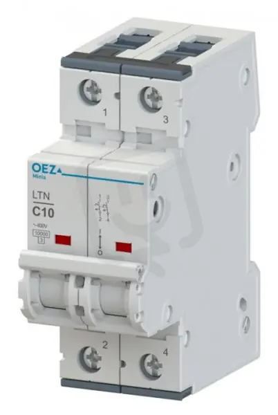 LTN-2C-2 Jistič In 2A,Ue AC 230/400V/DC 144V, ch.C, 2pól, 10 kA OEZ 41734 Nová Kolekce