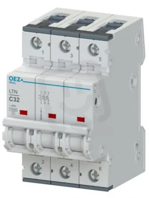 LTN-13C-3 Jistič In 13A,Ue AC 230/400V/DC 216V, ch.C, 3pól, 10 kA OEZ 41788 Nízká Cena