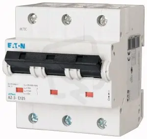 AZ-3-D80 Jistič AZ char D 3-pólový 80A 20kA (ČSN EN 60898) 20kA (ČSN EN 60947-2) Výhodná Nabídka