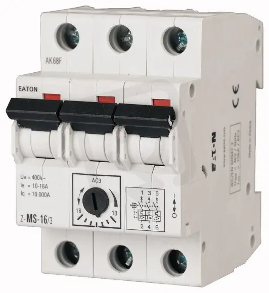 Jen Po Omezenou Doba Z-MS-0,63/3 Spínač motorů 3-pól 0.40-0.63A EATON 248405