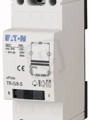 TR-G/8 Zvonkový transformátor Un2=8V 8VA EATON 272480 Sezónní Sleva