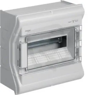 Rozvodnice nástěnná vector II, IP65, 1-řadá, 12 mod. /V512A/ HAGER VE112L Jen Po Omezenou Doba