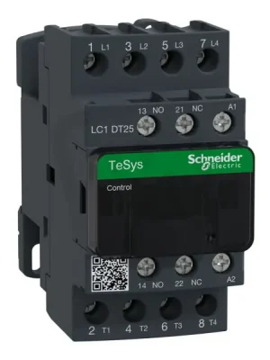 Výprodej Schneider LC1DT25P7 Stykač 4P (4‘Z‘) 25A v AC-1,pom.kont.1‘Z‘+1‘V‘,230V