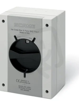 Expresní Doručení Průmyslový spínač ISOLATOR plastový 63A 4P IP65 standard SCAME 590.GE6305