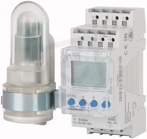 SRCD1COD Soumrakový spínač s externím čidlem+hodinami 1přep kontakt 230V 16A Expresní Doručení