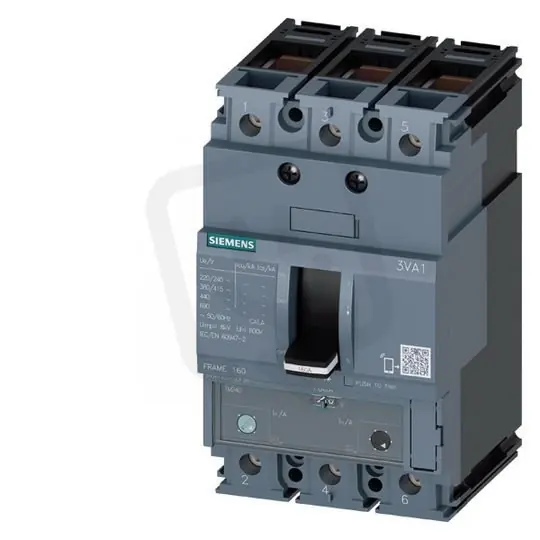 Jistič 3VA11, 80A 25kA/415V, Ir 56÷80A,Ii (5÷10)x In, 3P třmenové svorky Odeslání Ihned