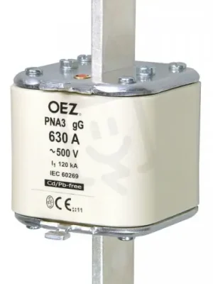 Ověřený PNA3 250A gG Pojistková vložka AC 500V/DC 440V vel.3 OEZ 40358