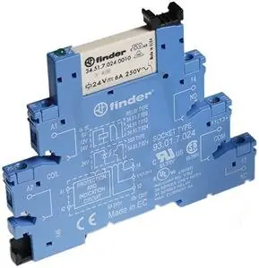 Vazební člen, 1P/6A, 240V AC/DC, LED_EMC, OZP FINDER 38.51.3.240.0060 Speciální Cena