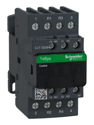 Schneider LC1D258E7 Stykač 4P(2‘Z‘+2‘V‘)40A v AC-1,pom.kont.1‘Z‘+1‘V‘,48V Značkový