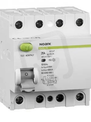 Nízká Cena Proudový chránič NOARK 108339 EX9L-N 6kA, 4-pól, 25A, 300mA, typ AC