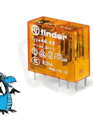 Relé, DIN/PS, 2P/8A, 48V AC FINDER 40.52.8.048.0000 Top Prodej