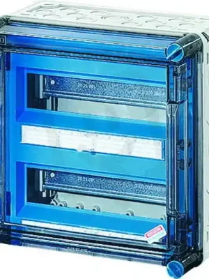 Akční Cena Mi-Jističová skříň, 24 modulových jednotek, odklápěcí víko HENSEL MI 1220