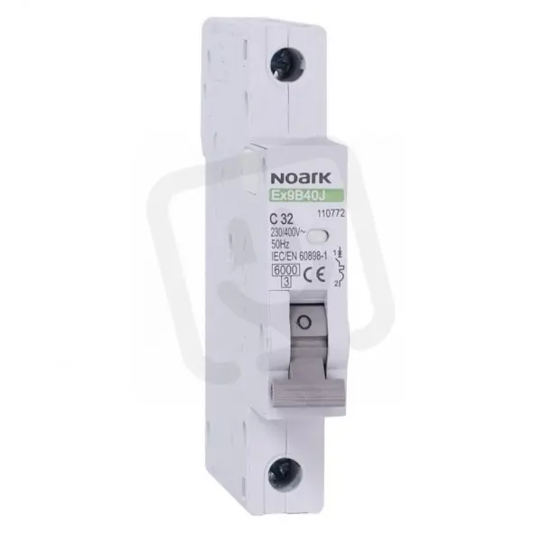 Úzký instalační jistič NOARK 110720 EX9B40J 13,5 mm, 6 kA, char. B, 2 A, 1-pól Ověřený