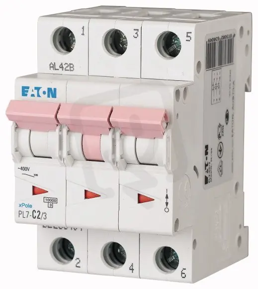 Jistič PL7-C2/3, char C, 3-pólový, 10kA, 2A EATON 263404 Odeslání Ihned