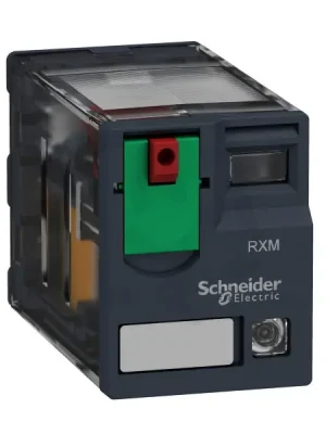 Schneider RXM4AB2B7 Miniaturní 4P, 6 A, 24 V AC s LED (obj.množství 10 ks) Sleva