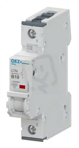 Nízká Cena LTN-10D-1 Jistič In 10A,Ue AC 230/400V/DC 72V, ch.D, 1pól, 10 kA OEZ 41672