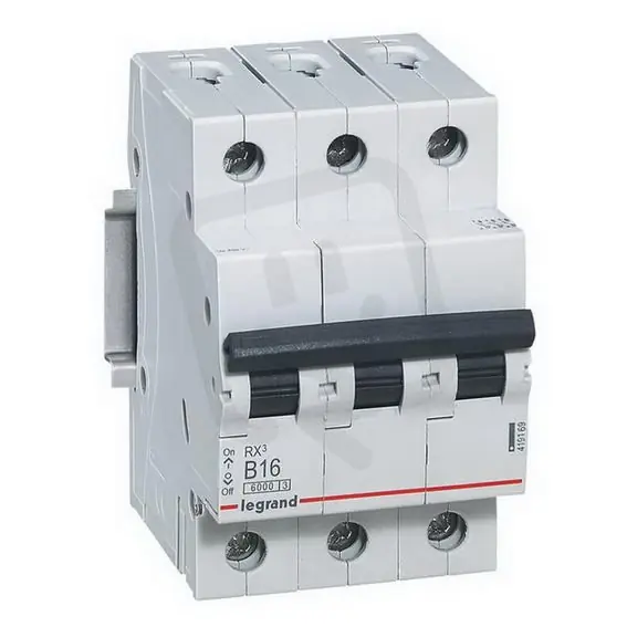 RX3 JISTIČ, 3 PÓLOVÝ, CHAR. B, 16A 6000A LEGRAND 419169 Vrácení Zdarma