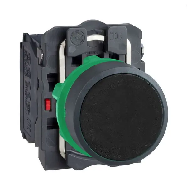 Schneider XB5AA25 Ovládač stiskací lícující, 1 Z + 1 V, černý Výprodej