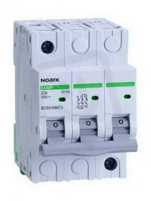 DC Vypínač NOARK 101759 EX9IP šířka 3 moduly, 3pól, 32A Originální