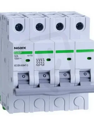 DC Vypínač NOARK 101764 EX9IP šířka 4 moduly, 4pól, 50A Tovární Cena