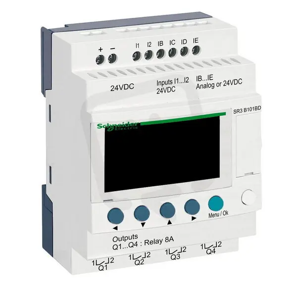 Schneider SR3B101BD ZL MODULAR 24VDC s hod 6DI(4AI)/4RO Cenový Hit