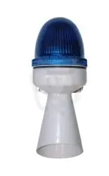 Originální Houkačka s optickou signalizací SLEMF 240V AC IP43 95 dB modrá trvalý tón + svit