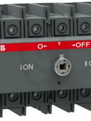 Přepínač ABB OT100F3C 3P I-0-II 115A, montáž na DIN lištu, bez rukojeti Časově Omezené