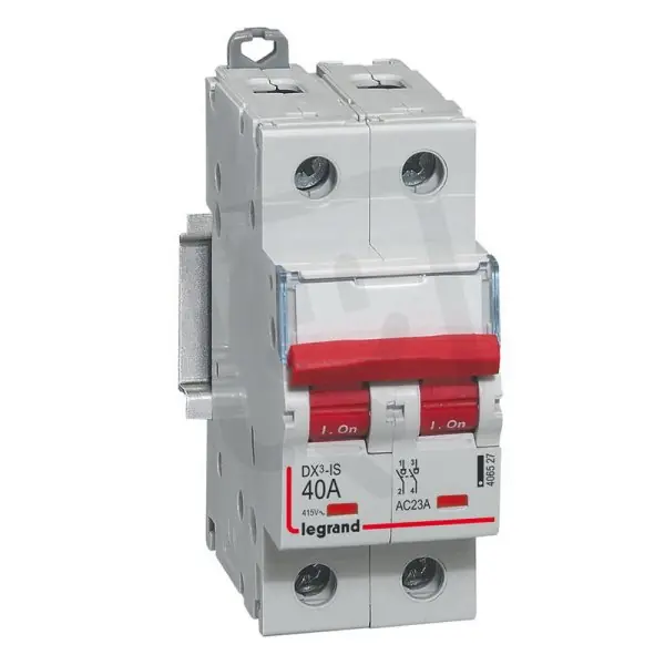 DX3 VYPÍNAČ 2P 40A 400V S MOŽNOSTÍ DÁLKOVÉHO VYPNUTÍ LEGRAND 406527 Nejprodávanější