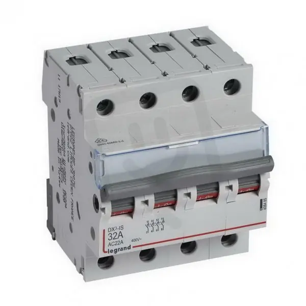 DX3 VYPÍNAČ 4P 32A 400V 4DIN LEGRAND 406485 Tovární Cena