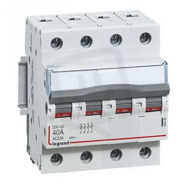 DX3 VYPÍNAČ 4P 40A 400V LEGRAND 406486 Omezená Nabídka