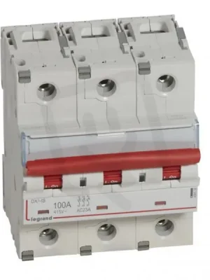 Oblíbený DX3 VYPÍNAČ 3P 100A 400V S MOŽNOSTÍ DÁLKOVÉHO VYPNUTÍ LEGRAND 406538