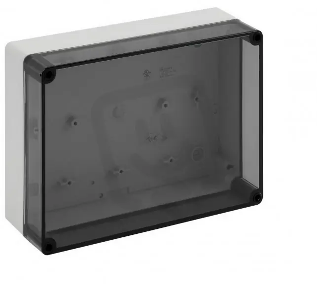 Horká Nabídka Prázdná skříň TK PS 2518-8f-to šedá IP66 IK07 254x180x84mm SPELSBERG 11151101