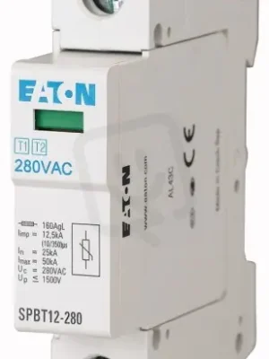 Dokud Zásoby Vydrží SPBT12-280/1 Svodič přepětí třídy T1+T2 (B+C) 1-pól EATON 158306