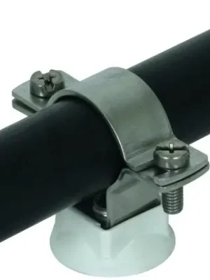Vysoce Kvalitní Podpěra vedení pro vodič HVI power D 27-30 mm, s plastovou základnou, nerez