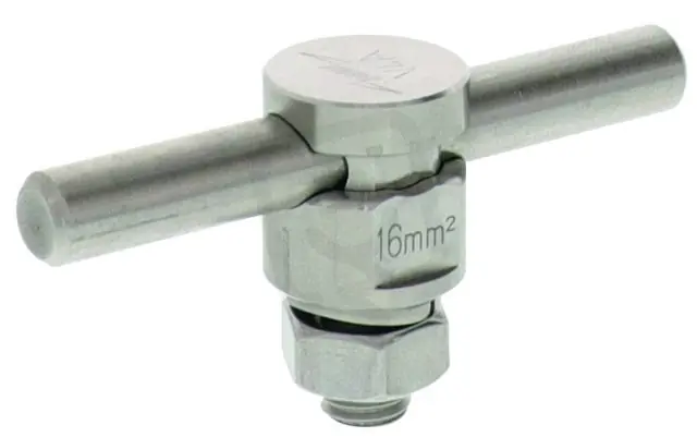 UNI-KS-připojovací svorka Nerez (V4A) pro d6-10mm nebo 16mm2 slaněný DEHN 540122 Kup Teď