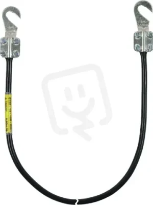 Levný Uzemňovací vodič 10mm2/L 30,0m černý se dvěma otevřenými kabelovými oky M8/M10